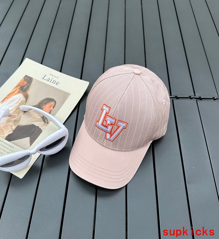 Close-up detail view of Louis Vuitton unisex cap