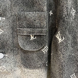 Full styled look of Louis Vuitton luxury clothing with monogram-inspired silhouette