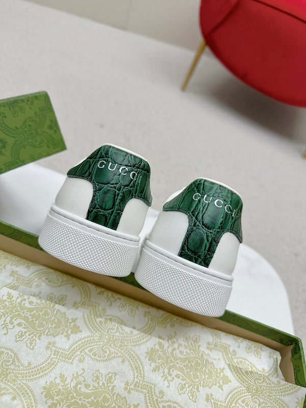 Gucci sneakers detailed view showing premium designer craftsmanship