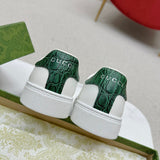 Gucci sneakers detailed view showing premium designer craftsmanship