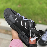 Balenciaga Chocolate Brown Low-Top Sneakers - Toe Detail View