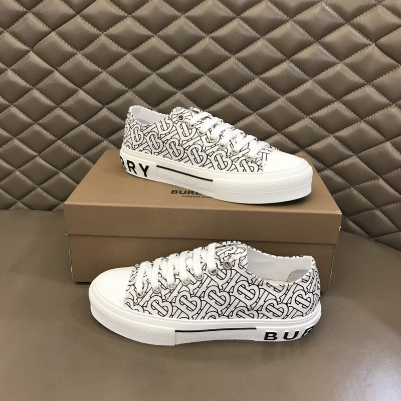 Burberry Burgundy Low-Top Sneakers - Lifestyle Styling Shot