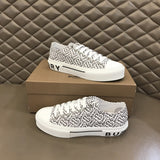 Burberry Burgundy Low-Top Sneakers - Lifestyle Styling Shot