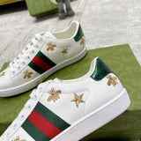 Gucci clean off-white luxury sneakers view 4 bold athletic profile
