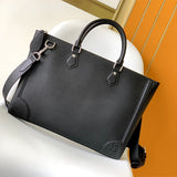  structured carryall bag detail view showing craftsmanship