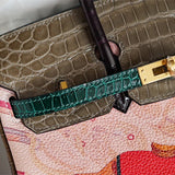  contemporary top-handle bag detail view showing craftsmanship