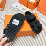 Hermès Red Ankle Strap Sandals - Back View