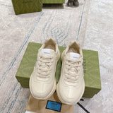 Gucci classic monochrome luxury sneakers view 8 retro runner design