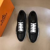 Hermès Grey Slip-On Sneakers - Angled View