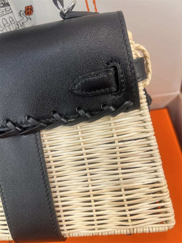 Close-up detail of sleek bag design