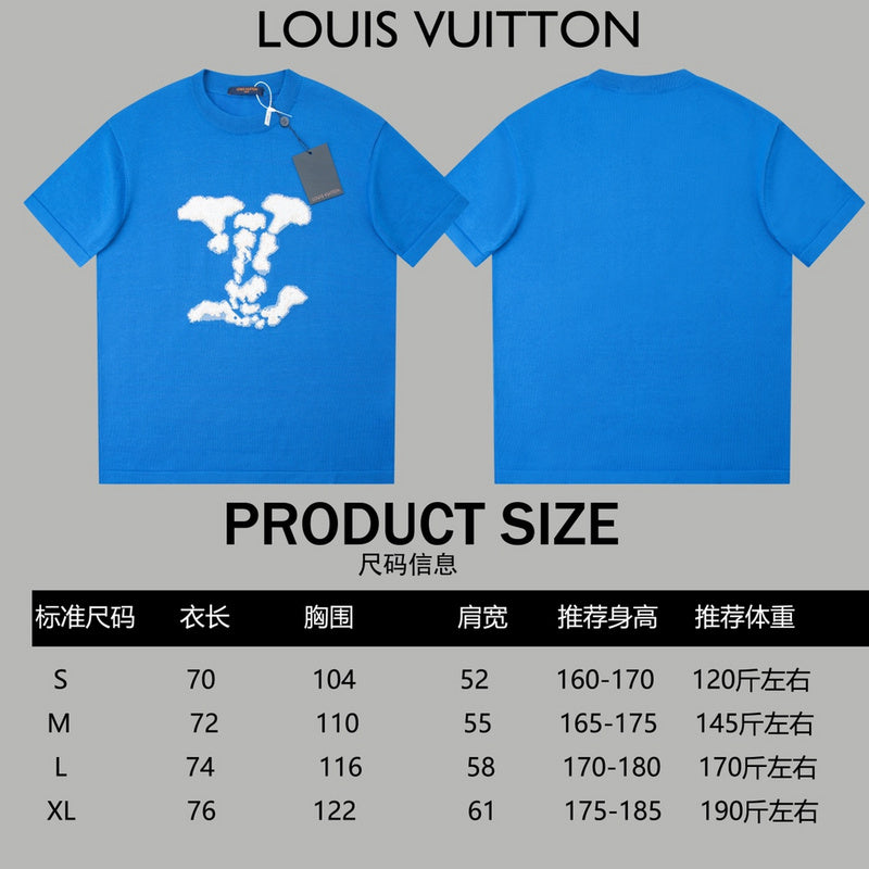 Side profile of Louis Vuitton cotton t-shirt with relaxed-fit cut