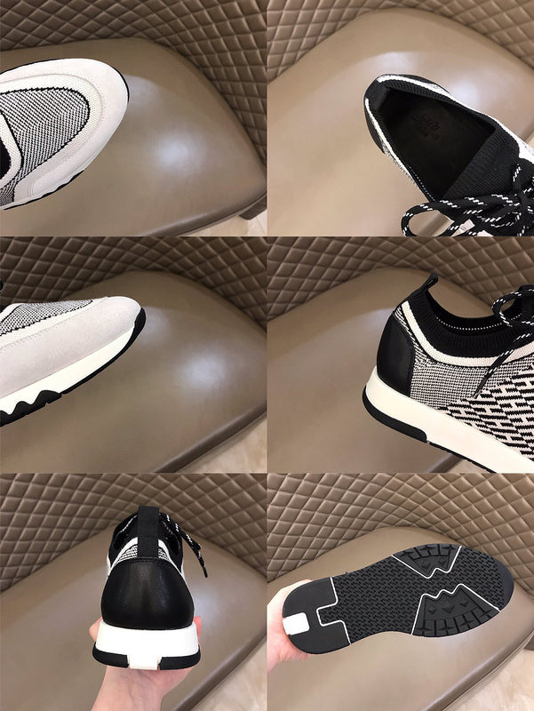 Hermès Nude Slip-On Sneakers - Heel Detail View