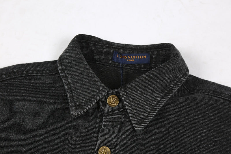 Flat lay presentation of Louis Vuitton luxury clothing with everyday silhouette