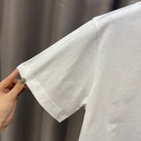 Close-up detail shot of Louis Vuitton cotton t-shirt with tailored silhouette