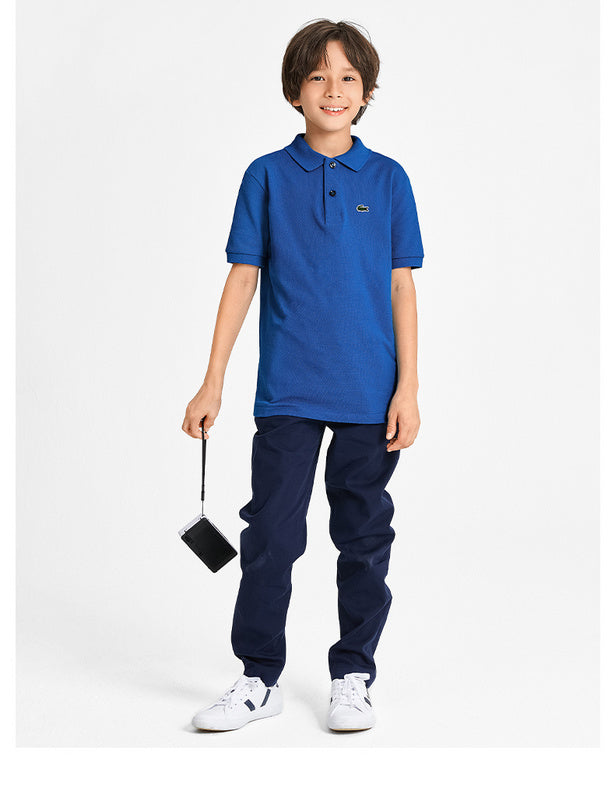 Full styled look of Lacoste luxury clothing with signature branding