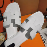 Hermès Black Platform Sandals - Lifestyle Styling Shot