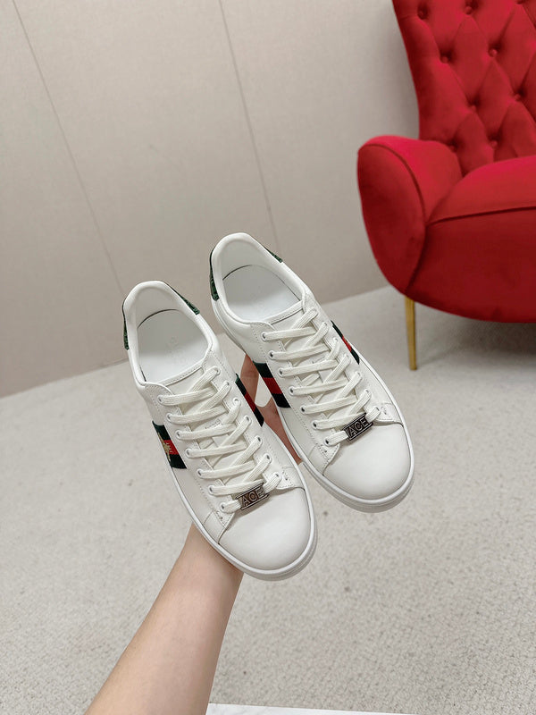 Gucci bold contrast luxury sneakers view 10 breathable knit upper
