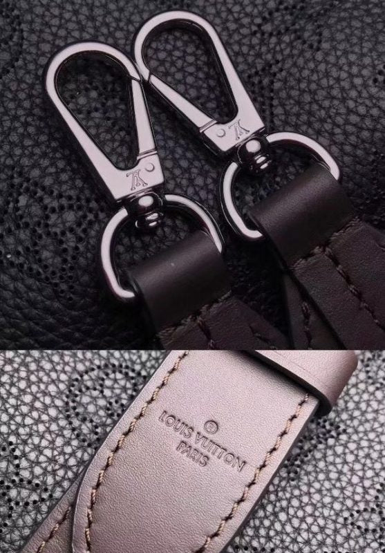 Handle and strap detail of polished sleek women's handbag – women's luxury accessory