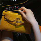  streamlined satchel detail view showing craftsmanship