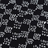 Front view of Louis Vuitton luxury clothing with runway-inspired design