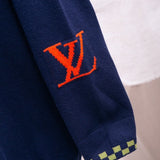 Back view of Louis Vuitton luxury clothing with streetwear-inspired cut