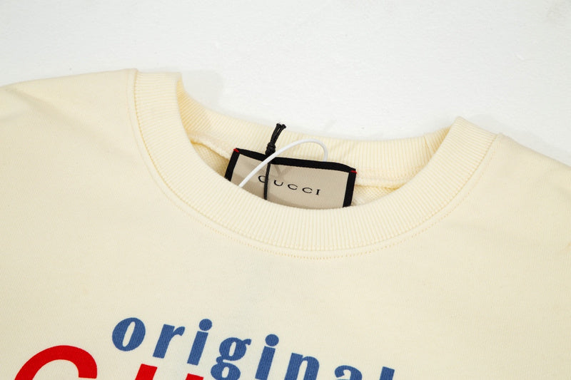 Close-up detail shot of Gucci luxury clothing with everyday silhouette