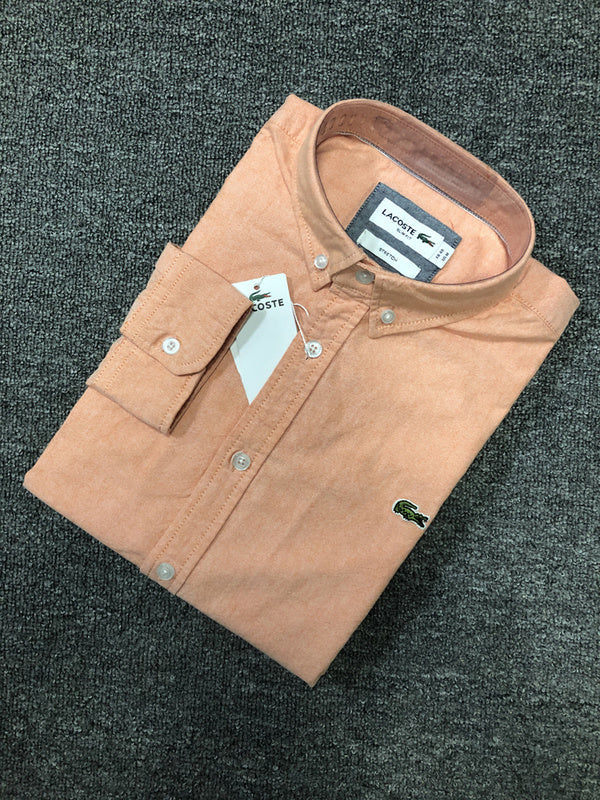 Back view of Lacoste luxury clothing with logo-detail design