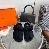 Hermès Grey Block Heel Pumps - Angled View