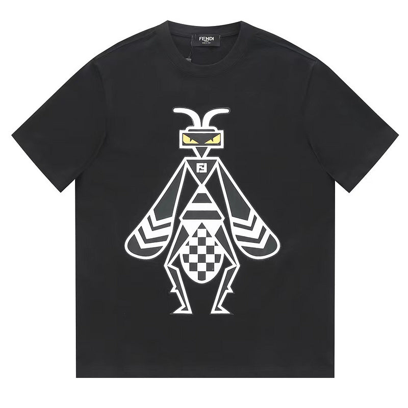 Side profile of Louis Vuitton cotton t-shirt with monogram-inspired silhouette
