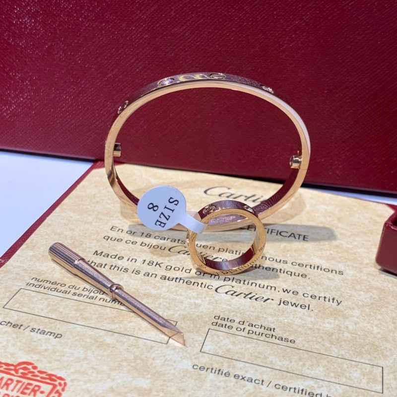 Front view of Cartier unisex jewelry piece