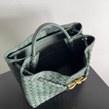 Sleek Faux Leather Handbag - Modern Structured Build | Women's Everyday Carry Handbag #1595 - product detail shot (image 10) of designer-inspired handbag