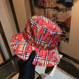 Angled view of Burberry unisex cap