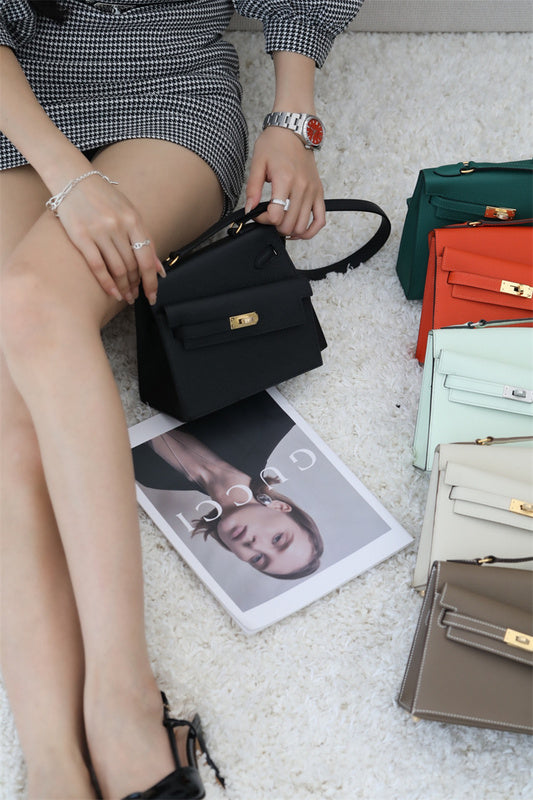 Sculpted handbag styled for everyday wear