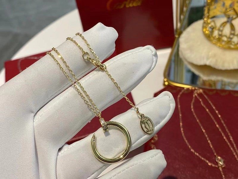 Close-up detail view of Cartier unisex jewelry piece