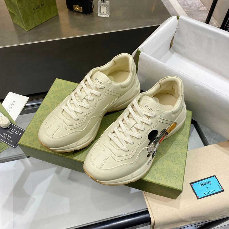 Gucci muted earth tones luxury sneakers view 8 heritage-inspired look