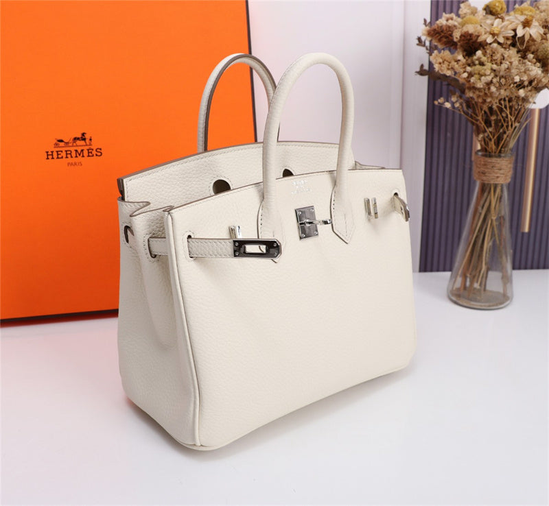 Side view of versatile structured handbag