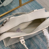 Sophisticated Faux Leather Handbag - Signature Hardware Accents | Women's Premium Handbag #664 - interior view (image 6) of designer-inspired handbag