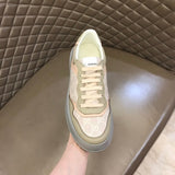 Gucci soft grey luxury sneakers view 8 premium leather build