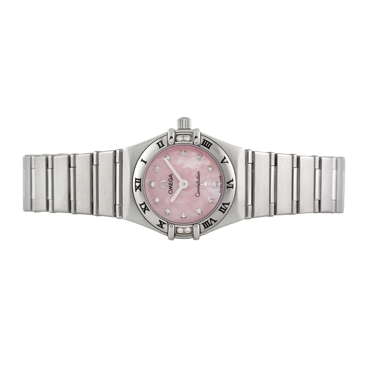 Front view of Omega women's watch