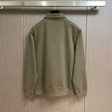 Side profile of Louis Vuitton luxury clothing with signature branding