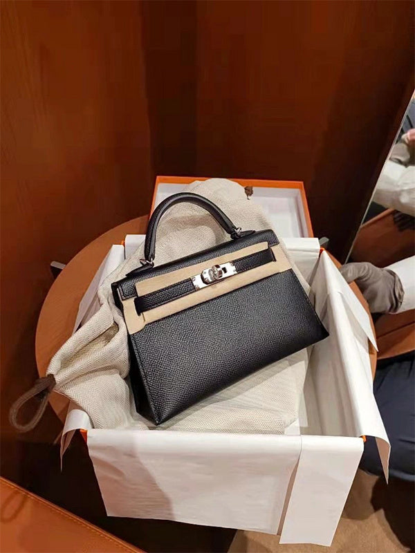 Considered bag shown from front angle