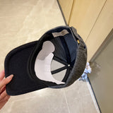 Close-up detail view of Burberry unisex cap