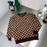 Back view of Louis Vuitton luxury clothing with monogram-inspired silhouette