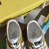 Gucci sneakers detailed view showing premium designer craftsmanship