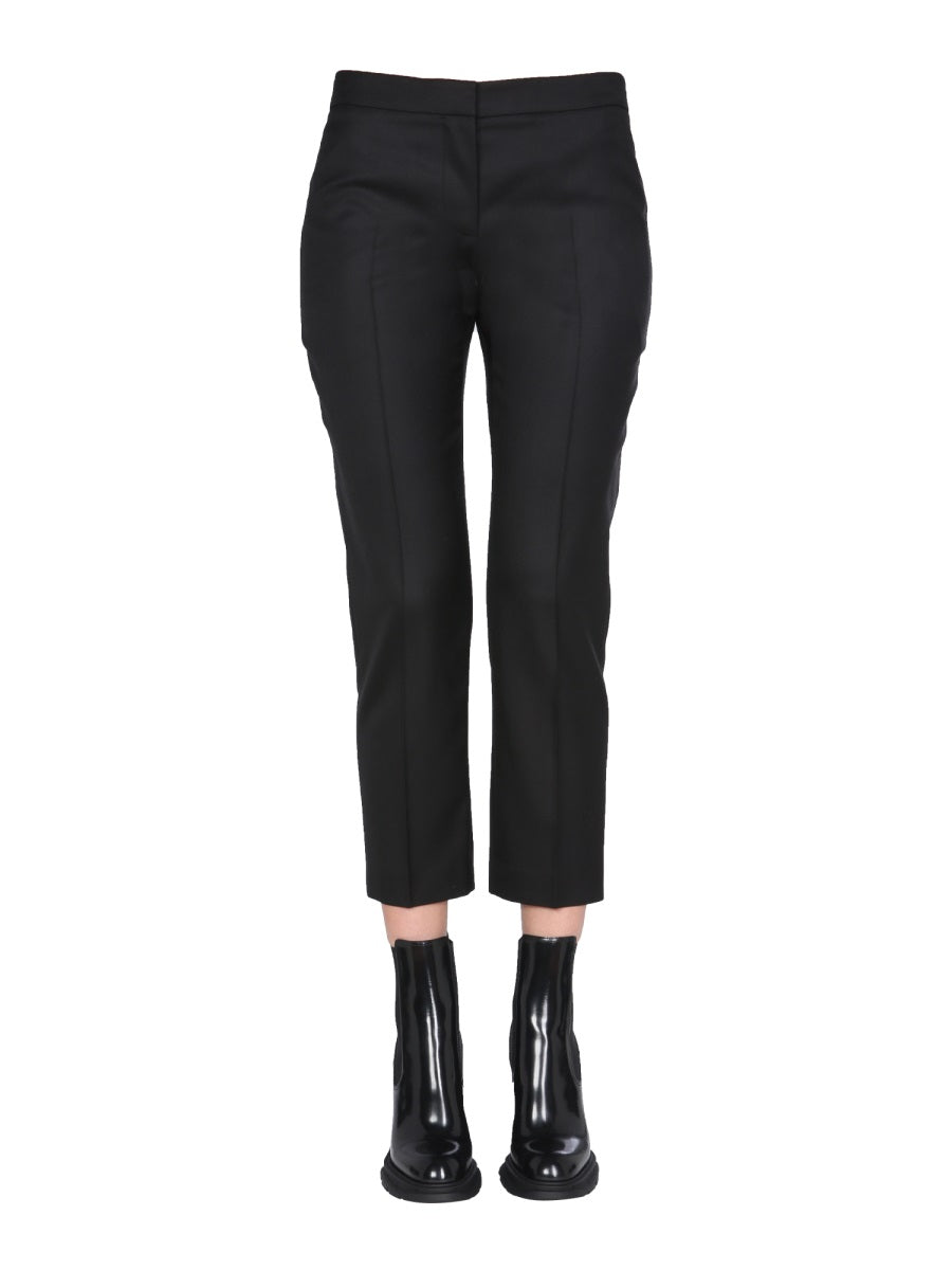 Alexander McQueen Pants? Alexander Mcqueen Women Cropped Trousers Premium Designer Casual Trousers
