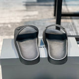 Balenciaga Beige Crisscross Strap Sandals - Back View