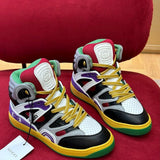 Gucci stone beige luxury sneakers view 9 bold athletic profile