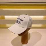 Side view of Burberry unisex cap