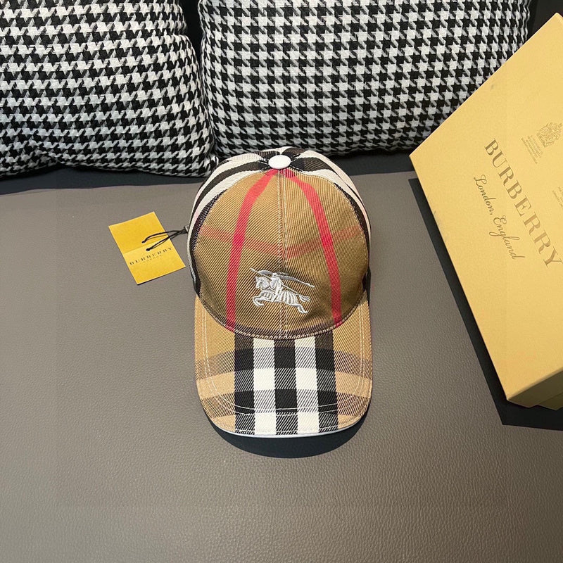 Front view of Burberry unisex cap