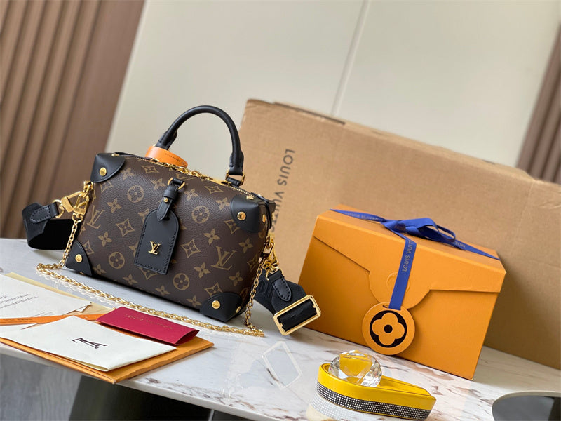  Clean-Lined satchel carried on shoulder